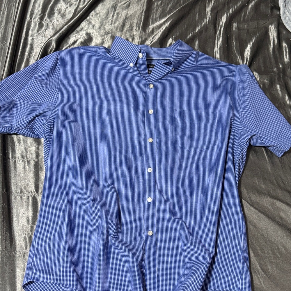Van Heusen Blue Checkered Casual Shirt